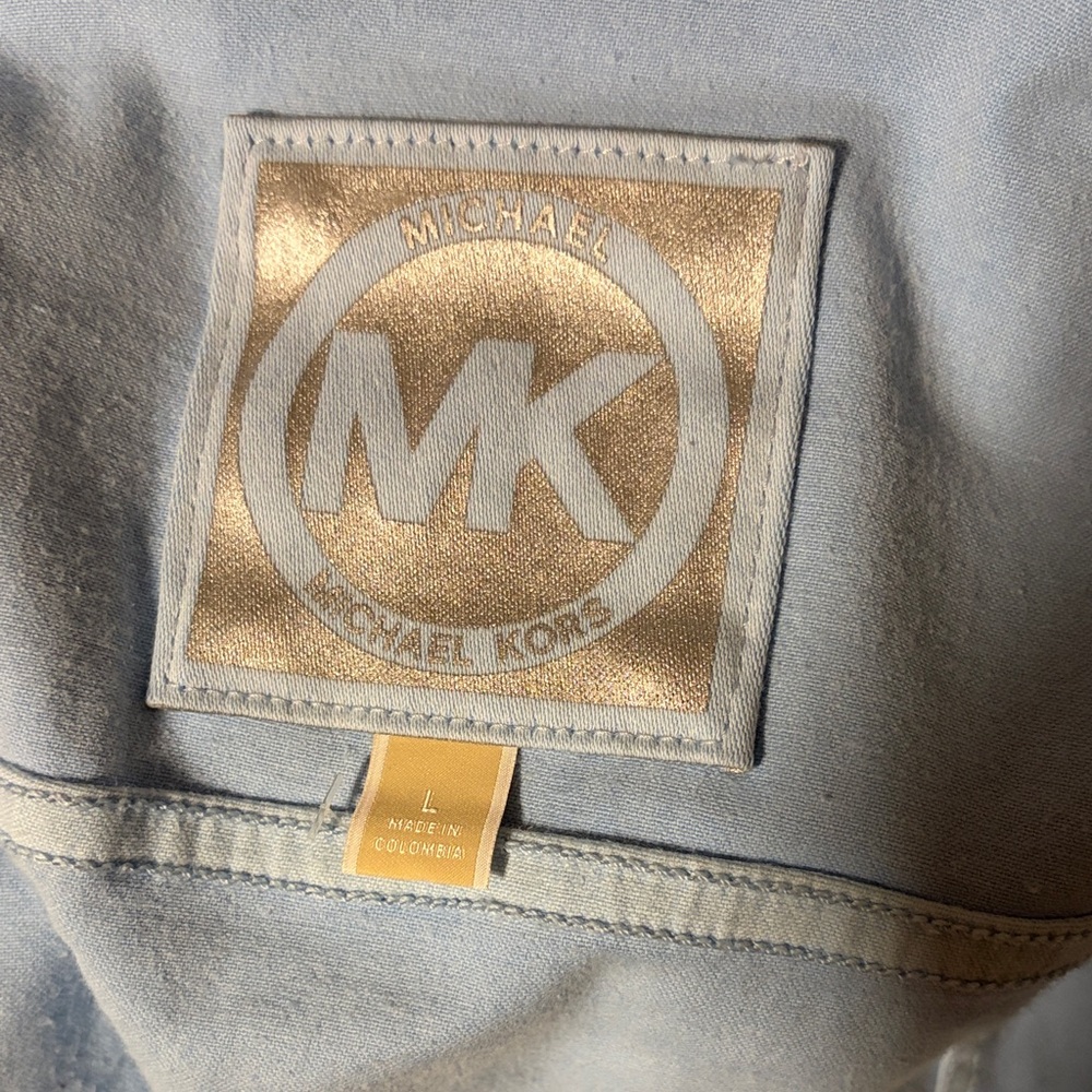MICHAEL KORS Light Blue Denim Jacket - Picture 7 of 8